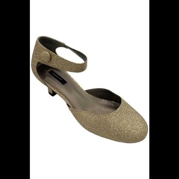 Array Women's Charlie Pump Gold Shimmer - Medium - Picture 1 of 3